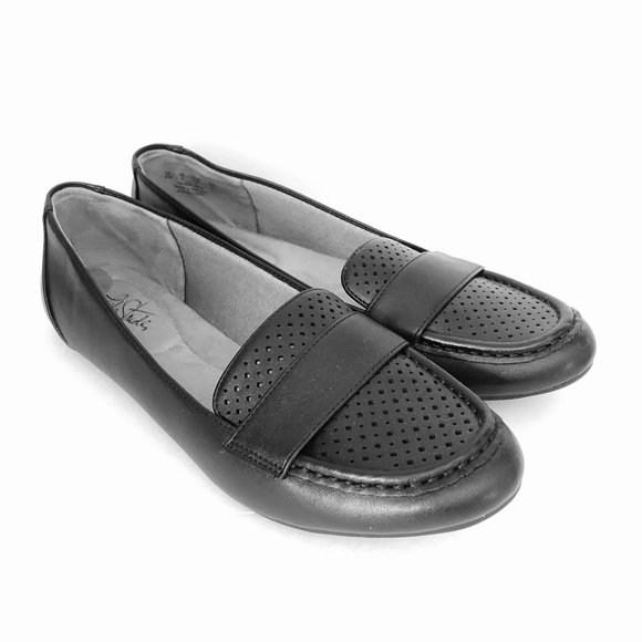 Life Stride Black Loafers Slip On Comfort Shoes Flats Casual Driving - Picture 5 of 10